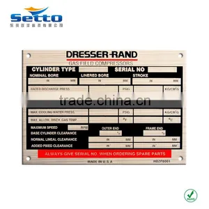 Custom Engraved Brass Tags for Machine Label thumbnail-1