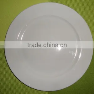 High Temperatured Fine Porcelain Dinner Plate in 10" for Hotel Use, Wholesale Dinner Set thumbnail-1