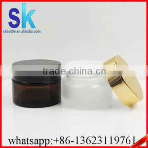 Glass 50g Cosmetic Cream Jar Clear thumbnail-4