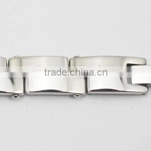 Silver Link Chain Stainless Steel Fashion Bracelet Men thumbnail-3