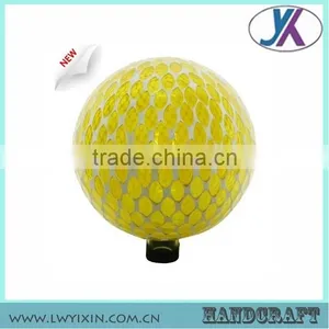 2015 Newest Wholesale High Quality Solar LED Light Round Shape 10" Mosaic Blue Glass Ball thumbnail-3
