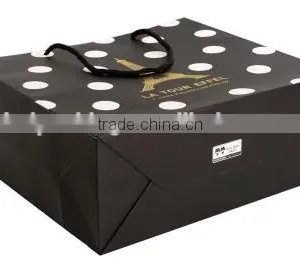Customized Foldable Paper Gift Bag With White Dots thumbnail-2