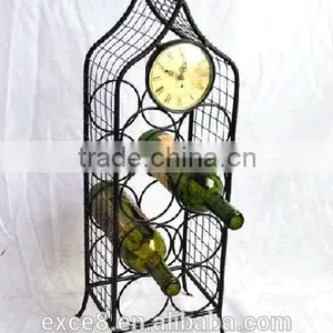 Decorative Wrought Iron Wine Bottle Holder thumbnail-1