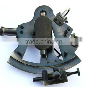 ANTIQUE NAUTICAL BRASS SEXTANT - PROMOTIONAL VINTAGE GIFT SEXTANT WITH BOX 1025 thumbnail-5