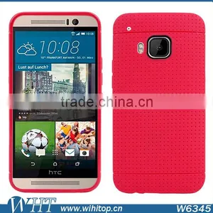 The Newest Design Silicon With Honeycomb Case for HTC One M9 Wholesale Price thumbnail-1