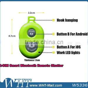 Bluetooth Remote Shutter - 2014 New Technology Product Bluetooth Control Camera Shutter for Smartphone for IPhone, for Samsung thumbnail-1