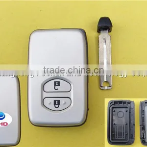 2 Buttons Smart Remote Key Shell Case for Toyota Camry Highlander Valet Emergency Key thumbnail-1