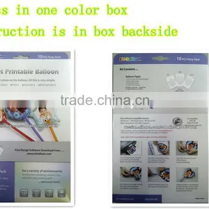 Factory Price: DIY Photo Balloon, Inkjet Printing Balloon, A4 x 10 Pcs thumbnail-1
