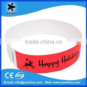 2015 Customized Barcode Printing Tyvek Paper Wristbands thumbnail-1