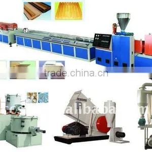 CE Approved Wood Plastic Profile Production Line thumbnail-1