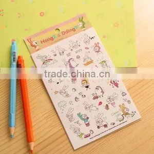China ECO-friendly Non-toxic Cute Custom Cartoon PVC Paper Sticker thumbnail-2