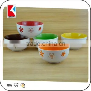 12cm Matt Finish Colored Custom Logo Promotional Ceramic Soup Bowl Ceramic Serving Bowls thumbnail-4