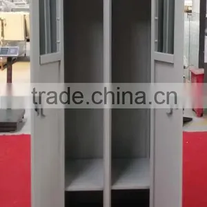 Factory Direct KD Structure Staff Locker 2 Door Steel Storage Wardrobe thumbnail-1