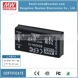 Mean Well 20W DC DC Converter 12v 20w Converter thumbnail-2