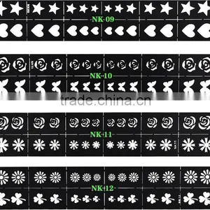 Reusable Stamping Tool DIY Nail Art Hollow Template Stickers Stamp Stencil Sticker thumbnail-4