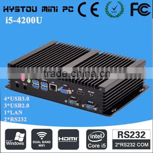 Intel Fanless Mini pc Hdmi Core i5 4200u Rugged Industrial pc 4G RAM 128G SSD Onboard Embedded Mini pc With Pci Slot thumbnail-1