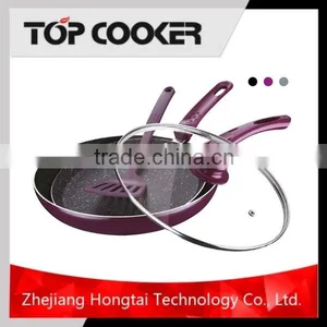 Aluminium Marble Coating Lava Cooking Stone Fry Pan thumbnail-1