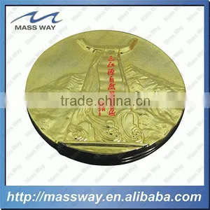 Custom Enamel Golden Stamped Brass Coin thumbnail-5