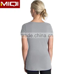 Fitness Softtextile Sports T-shirt Fancy Stretchy Custom in Plain Color thumbnail-2