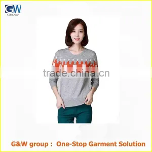 New Design Fashion O-neck Sweater Women thumbnail-1