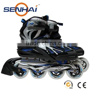 Senhai Brand Adult Fixed Size Roller Skates Shoes Aluminum Frame Inline Skate Shoes Sports Shoes Flashing Roller thumbnail-2