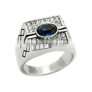 Dongguan Jewelry Casting cz Stainless Steel Rings China Factory Direct Wholesale Jewelry Stainless Steel cz Ring thumbnail-4