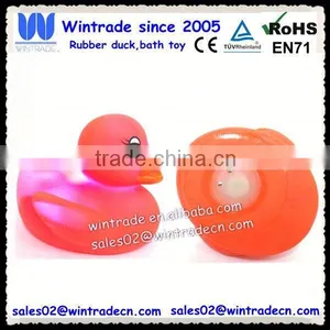Bath Led Color Change Pvc Orange Duck thumbnail-1
