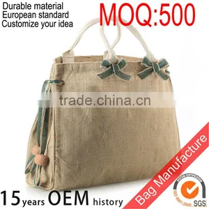 Custom Ladies Used Jute Bag for Shopping With Custom Logo Quality Choice thumbnail-1
