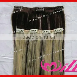 26 Inch Human Hair Remy Clip in Hair Extensions thumbnail-2