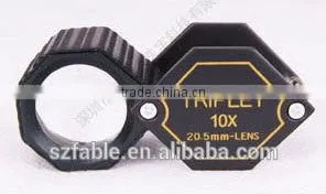 Chrominum Jewelry Triplet Loupe 10x HD Amplification Jewellery Magnifier 20.5 mm FLP-10205 thumbnail-1