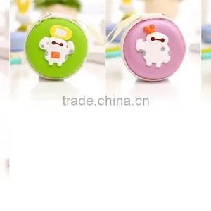 Wholesale Zipper 3D Custom Cartoon Big Hero Animal Printing Wallet Pouch Cute Rubber Silicone Emoji Round Shape Euro Coin Purse thumbnail-4