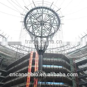 Cable Net Tension Membrane Structure Roof With Permanent PTFE Coated Fiber Glass Fabric for Yurt Tent thumbnail-6