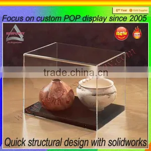 Custom Acrylic Ceramic Bowl Display Case in Museum thumbnail-1