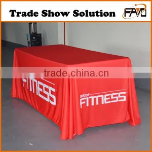 Factory Direct High Quality Trade Show Custom Printed Table Cloth thumbnail-1