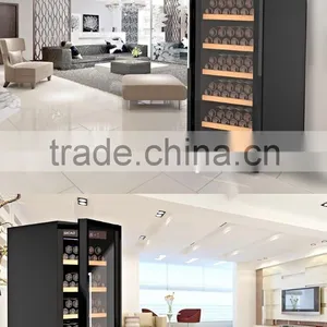 SICAO New Compressor Wine Cellar Cooler Double Layer Glass Door Wine Refrigerators With AC100~240V thumbnail-1