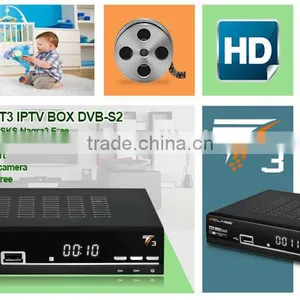 Hot Sale in South America Country ,sclass T3 Satellite TV Receiver Support Ethernet,DVB-S2,free IKS Andsks thumbnail-1