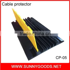 Heavy Duty Rubber Cable Protector 5 Channel thumbnail-1
