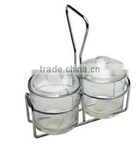 2-hole Wire Condiment Jar Holder thumbnail-1