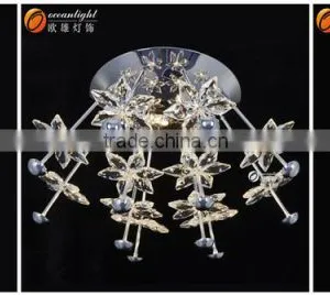 Modern Crystal Flower Light Crystal Chandelier Hanging Pendant Light Modern Chandelier OM66130-4+8+4 thumbnail-6