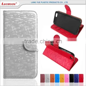 Wallet Style Diamond Pattern Leather Flip Cover Case for Xiaomi Mi5 Mi4i Mi3 Mi2 thumbnail-1