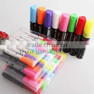 RAINBOW CHALK LIQUID CHALK PENS 15MM LARGE WET WIPE MARKERS thumbnail-6