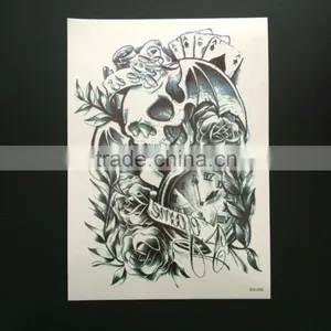 WX- 022 CMYK Tattoos/ Temporary Body Tattoo Sticker/ Water Transfer Black and White Tattoo Sticker thumbnail-4