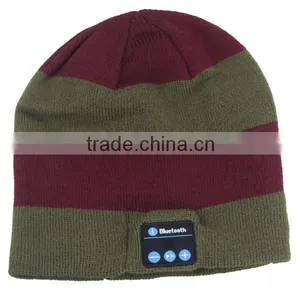 Fashion Sport Bluetooth Hat,Winter Outdoor Sport Knitted Cap With Wireless Stereo Headphone Answer Call thumbnail-2