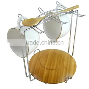 Stainless Steel, Ceramics Bamboo Material Coffee & Tea Set; Coffee Cup Set thumbnail-3