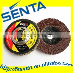 100x16mm Aluminum Oxide Sanding Flap Wheel thumbnail-1