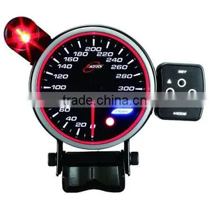80mm Angel Ring Speedometer Gauge w/ Warning and Peak Recall thumbnail-1