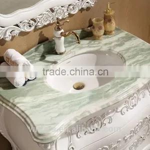 Turkish Style Furniture Baroque Bathroom Cabinet Solid Wood With Double Mirrors WTS801 thumbnail-6