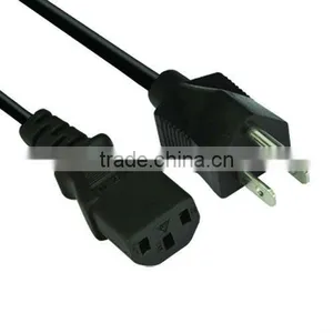 US Style Universal 3 Prong Power Cord Cable for Desktop, Printers, Monitors thumbnail-1