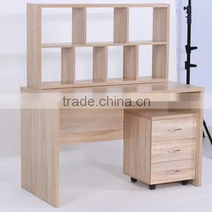 Computer Desk Bookshelf Draw-out Type Arc Table thumbnail-3