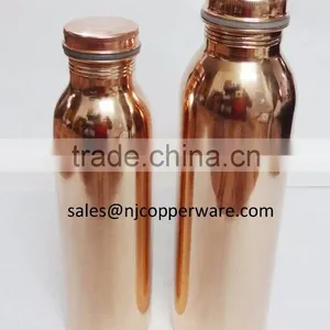 Traveller's Pure Copper Water Bottle for Ayurvedic Health Benefits thumbnail-1